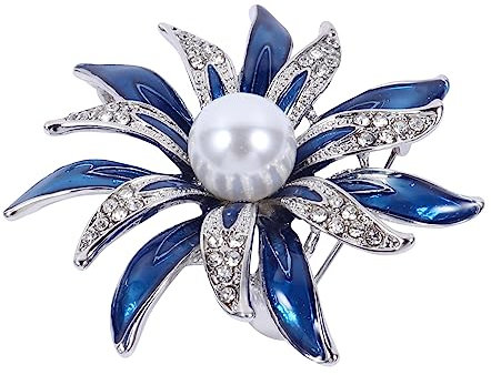 LIFKOME Legierungsbrosche Emaille Blume Modebrosche Damen Schmuck Accessoire Kleidungsschmuck Zubehör Blumenbrosche Charakteristik