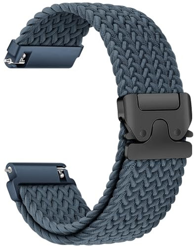 Geflochtenes Armband für Garmin Venu 3 2/Forerunner 255 265/Vivoactive 4 Damen/Herren,Uhrenarmband 22mm Nylon Band für Samsung Galaxy Watch 3 45mm/Gear S3 Frontier,für Amazfit Balance/GTR 3/GTR 3 PRO
