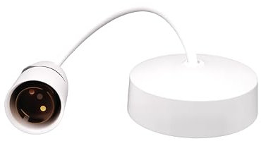 B22 Bayonet Ceiling Pendant Light Fitting，6 Inch White Ceiling Rose Lamp Holder， Ceiling Light Fittings Are Designed For Bedroom, Dining Room, And Bathroom Decoration，Pack Of 1.