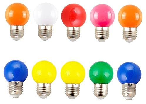 Angoily 10stücke Wasserdichte Außenlampe Farbige Led-hängelampe Dekoratives Außenlicht Festzeltlicht Für Garten Terrasse Flur Wohnzimmer Schlafzimmer Party Tanzveranstaltung Bar