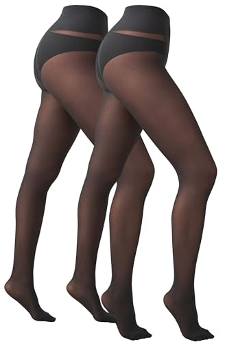 NEXT Damen Ultimate Comfort Blickdichte Strumpfhosen 30 DEN, 2er-Pack