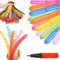 20/50/100pcs Rocket Balloons, With Pump, 33.46-inch Reusable Whistling Flying Party Decorations, for Birthday Halloween Christmas Outdoor Activities, Assorted Colors (20PCS)