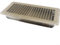 Zeroupshop Rejilla de ventilación de suelo HVAC clásica de 4 x 10 pulgadas, cubierta decorativa de rejilla de metal para sistema de retorno de aire interior (marrón)