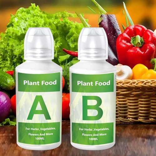 2 Stücke Hydrokultur Pflanzennahrung, Hydroponic Dünger A Und B, Hydroponic Plant Food Flüssigkeit, A & B Pflanzennahrung, Gemüseanbau Nährstoffe, Pflanzendünger Für Das Wachstumssystem