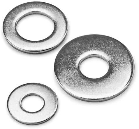 Rondelles Metal M12 x 24mm (10 Pièces), Épaisseur 1,5mm, Rondelle en 304 Acier Inoxydable, Penny Rondelles, Joint Plat pour Vis et Boulons