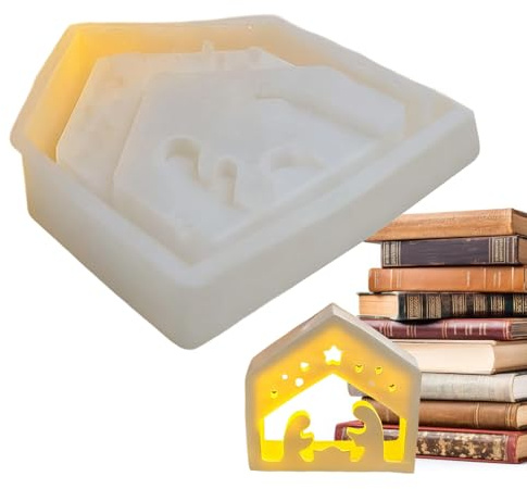 Silikonform für Krippe, Weihnachten, Seife, Jesus, Ornamente, Adventszeit