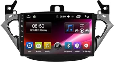 Car Radio para Opel Adam 2013-2016 Corsa E 2015-2019 Android 15 9 Pulgadas Multimedia Pantalla con BT GPS WiFi Radio Backup Camera para, 4 Core 4G+64G