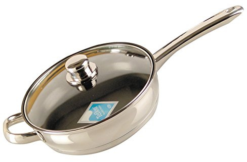 Buckingham Premium Induction Stainless Steel Sauté Pan 24 cm, Stainless Steel Handles