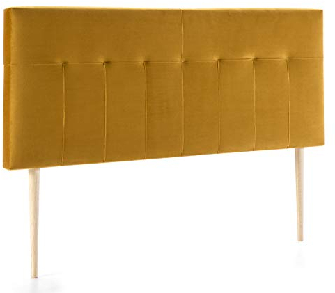 Marckonfort - Napoles Kopfteil für Bett, 140 X 60 X 8 cm Senf