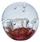 Traumkugel (247) 9-10cm - gold/rose Boden - Briefbeschwerer Paperweight
