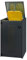 Mülltonnenbox 1x240L mit Pultdach aus Aluminium schwarz