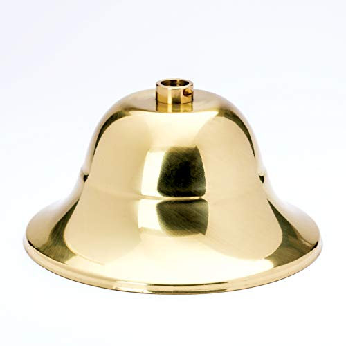 Messing Baldachin flämisch MessingØ 110mm x 70mm 10er Stellring Rosette Deckenbaldachine, Lampenbaldachin, Leuchtenbaldachin und Metallbaldachin (Messing)