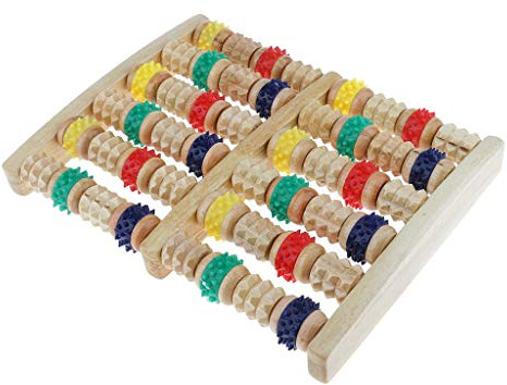 Tubayia Rouleau de Massage en Bois pour Pieds