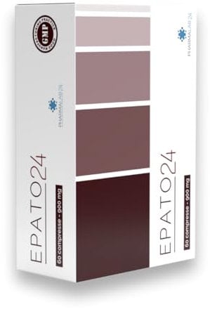 Pharmalab24 | Epato24, Fegato Grasso Steatosi Disintossicante Forte, Integratore Alimentare, 60 Compresse da 900 mg
