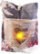 infactory Licht-Kissen: Türstopper-Kissen mit Teelicht-Motiv, LED, Batteriebetrieb, 20 x 14 cm (Türstopper-Klemmschutz-Türkissen, Türstopper Stoff, Zugluftstopper)
