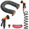 SATURNIA Manguera Riego Jardin Autoenroscable Con Set Riego 15 Metros