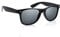 Komonee Matte Black Drifter Sunglasses Classic Style Retro Sun Shades Eye Glasses UV400 Protection Unisex For Men Women Golf Cycling Sports Fishing Travel