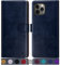 SUANPOT for iPhone 11 Pro 5.8 case with [Credit Card Holder][RFID Blocking],PU Leather Flip Book Protective Cover Women Men for apple 11 Pro Phone case Blue