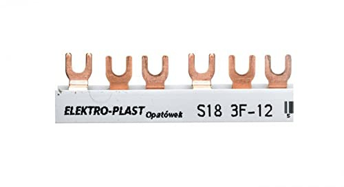 Verbindungsschiene 3P 63A 12mm² Gabel (18 Mod) 3F S18 3F-10 45.388 Elektro-Plast Spachtel 5901769010659