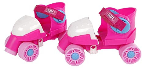 Kids Globe 720522 Rollschuhe rosa (Größenverstellbar 24-30, Inliner für Kinder, Skates mit Lernhilfe), Größe