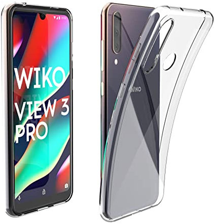 N NEWTOP Schutzhülle kompatibel mit WIKO VIEW 3 PRO, weiches TPU Clear Gel Silikon Anti-Kratzer Transparent Slim Flexibel Case Rückseite Schutz