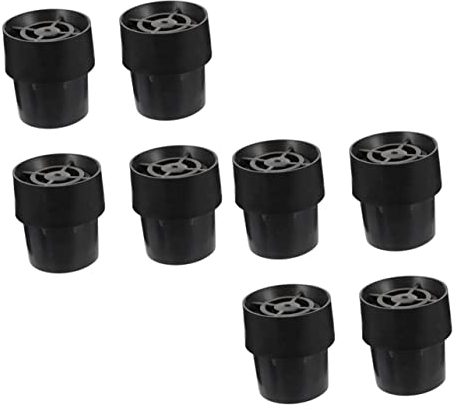 Toddmomy 8 Stück Trampolin-Bodenmatte Trampolin-Teile Outdoor-Trampolin Outdoor-Bodenersatz-Stuhlbeine Outdoor-Stufenmatten Tischstuhlbeinkappen Austauschbare Trampolin-Teile Schwarz