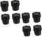 Toddmomy 8 Stück Trampolin-Bodenmatte Trampolin-Teile Outdoor-Trampolin Outdoor-Bodenersatz-Stuhlbeine Outdoor-Stufenmatten Tischstuhlbeinkappen Austauschbare Trampolin-Teile Schwarz