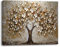 Piy Painting Leinwand Bilder Großer Baum Leinwandbilder Kunstdruck Ölgemälde Bilder Gemälde Bild auf Leinwand Pflanze Moderne Wandkunst mit Innenrahmen für Badezimmer Büro (1er 40X30CM)
