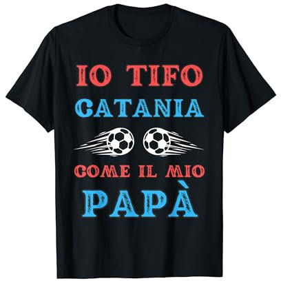 Catania Calcio Bambino Divertente Idea Regalo Tifoso Maglietta