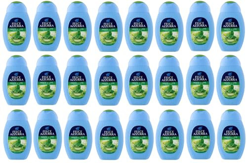 24x Felce Azzurra Menta e Lime Rinfrescante Gel da Doccia - Doccia Gel Bagnoschiuma 250ml