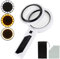 5X Magnifying Glass with Light, Handheld Magnifier for Reading, Lighted Large Magnifying Glass with 48 LED Light and Anti-Glare Lens, Illuminated Magnifier for Seniors, Low Visions (White 30X)