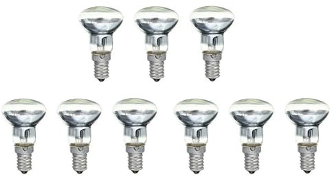 Lckiioy Lava Lampe E14 R39 30W Strahler Schraube in GlüHbirne Klarer Spot GlüHbirnen Lava GlüHlampe 9 StüCke