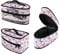 KUIFORTI Pink Butterfly Travel Iron Box with Handle Cute Iron Carrying Case Mini Iron Portable Storage Bag Organizer Iron Case