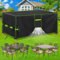 FORTRY Abdeckung Gartenmöbel Wasserdicht, Winterfest Schutzhülle Gartenmöbel, 420D Oxford Plane für Gartentisch Möbelsets Terrassenmöbel, Rechteckig Tischabdeckung Gartenmöbel 120x80x75cm
