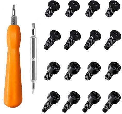 Ring Doorbell Screwdriver Replacement, Ring Doorbell Screws 2nd Generation, Grade Alloy Steel Double-Ended T6 T15 Ring Screwdriver, Spare Screws for Ring Doorbell, Ring Door Bell Screw Driver(Orange)