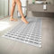 Weielt Shower Mat Non Slip Anti Mould, 90×40cm Non Slip Bath Mats for Inside Bath Quick Drain TPE Bathtub Mat with Suction Cups, Bathroom Accessories, Durable & Comfortable (Grey, 90 x 40 cm)