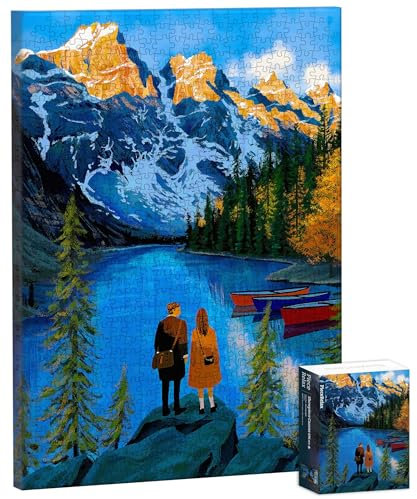 PieceRelax Puzzle Wandbild – Paco Yao - Moraine Lake Promise | DIY-Puzzle zum Aufhängen | Wanddeko für Zuhause & Büro [HN1459]