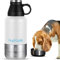 Hydropet Portable Dog Water Bottle (32 oz) - Insulated Dogs & Cats Travel Bottles, Stainless Steel - Detachable Dog Food Bowl and Water Bowl - Great for Daily Walks - Puppy Essentials & Accessories