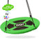 GO!elements Balancoire nid d'oiseau | balancoire nid d Oiseaux Exterieur | Réglable en Hauteur pour Enfants & Adultes (balançoire familiale) jusqu'à 150 kg de capacité | Taille : ø 80 cm, Coul: Vert