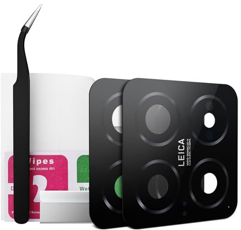 Eonpam 2 Pack Kamera Glas für Xiaomi 14 Original Rückseite Kamera Linse Glas Ersatz HD Kameraschutz Camera Glass+ Reparatur Set