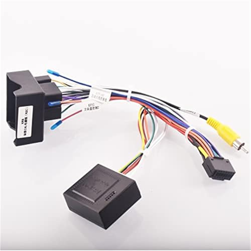Jodrivá Adaptador de Cable de arnés de cableado estéreo for Radio de Coche Android de 16 Pines, for Citroen, C4 C5 DS6, for Peugeot, 3008 2008 307 408 Cable estéreo para Coche