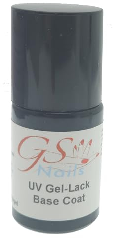 GS-Nails LED UV Base-Coat Nagellack Gellack Unterlack Grundierungs-Lack und Primer-Gel, dünnviskos, klar, 15 ml, UV geeignet, LED geeignet