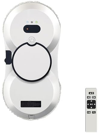 ZephyrGlow Robot Eléctrico para Limpieza de Ventanas, Robot Limpiacristales Eléctrico, con Función de Pulverización, 5600 PA,HCR-11