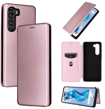 Étui à rabat pour smartphone Coque ZTE NubiaS 5G A403ZT, fine et résistante aux chocs, texture fibre de carbone et PC hybride. Protection intégrale. Étui à rabat. Compatible avec ZTE NubiaS 5G A403ZT.