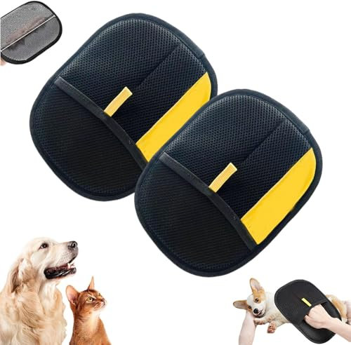 Fell Magnet Handschuh,fell magnet,Fellmagnet,2 Pcs Katzen Handschuhe,Pet Hair Remover Glove,katzen Handschuhe Fellpflege,katzen Haarentfernung