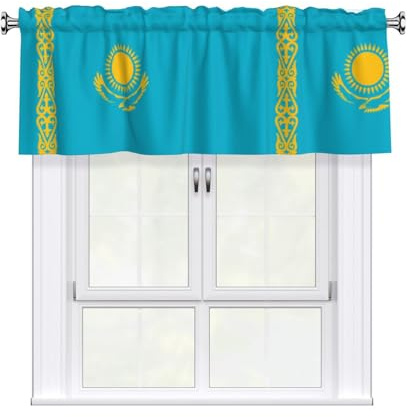 HJFCZH Bandiera del Kazakistan Stampe Regalo premuroso per l'inaugurazione della casa - 137 x 45 cm strato di pelle di pesca per una cucina accogliente
