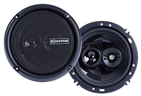 Memphis Audio PRX603 Power Reference Series 3-Wege-Koaxial-Lautsprecher mit schwenkbaren Hochtönern, 16,5 cm, 1 Paar