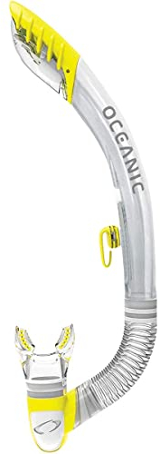 Oceanic Ultra Dry 2 Snorkel, Clear/Yellow
