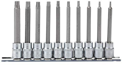 Draper 16310 TX-Star 3/8-Inch Square Drive 100 mm Socket Bit 10 Piece Set