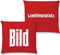 BILD Zeitung Kissen Lieblingsplatz Dekokissen Größe 40x40cm 100%Polyester